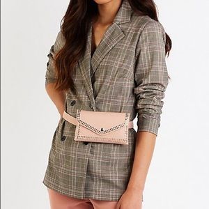 Dusty Rose Studded Belt Bag